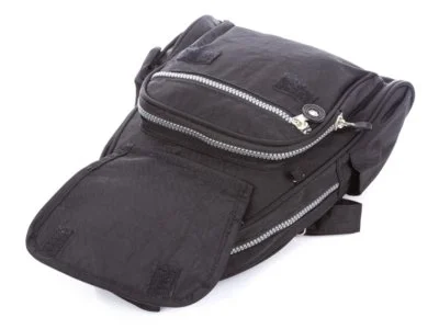 Lekki plecak damski miejski kreszowy Bag Street czarny - obrazek 5