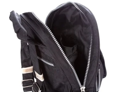 Lekki plecak damski miejski kreszowy Bag Street czarny - obrazek 8