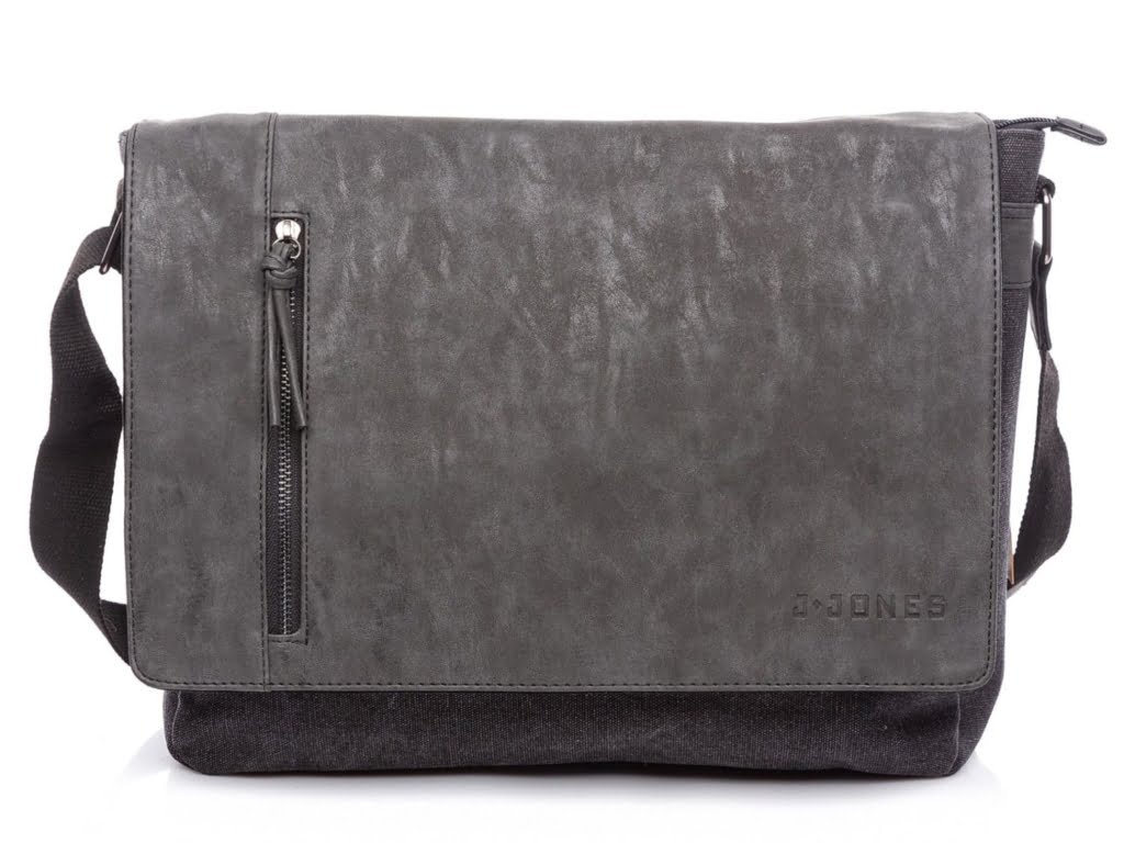 Dużą torba męska na ramię czarna J Jones