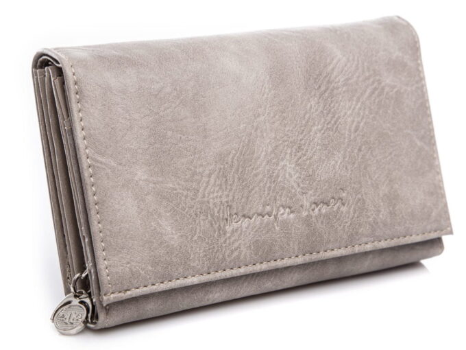 Szara portmonetka Jennifer Jones z eko skóry