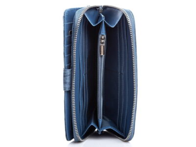 Duży portfel damski w kolorze niebieskim, jeansowym Jennifer Jones - obrazek 8