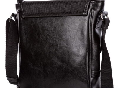 Tył skórzanej torby męskiej na ramię SERGEJ