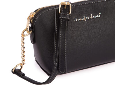 Mała czarna torebka wieczorowa Jennifer Jones - obrazek 3