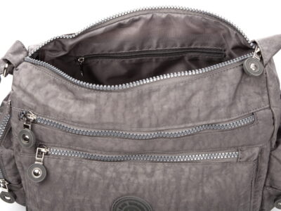 Duża lekka torba materiałowa Bag Street szara - obrazek 8