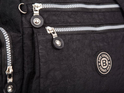 Duża lekka torba materiałowa Bag Street czarna - obrazek 7