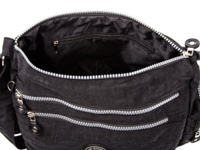 Duża lekka torba materiałowa Bag Street czarna - obrazek 9