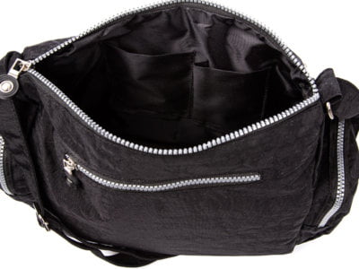 Duża lekka torba materiałowa Bag Street czarna - obrazek 8