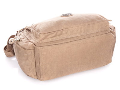Duża lekka torba materiałowa Bag Street beżowa - obrazek 6