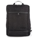 Czarny prostokątny plecak na laptopa Bag Street z aluminiową rączką