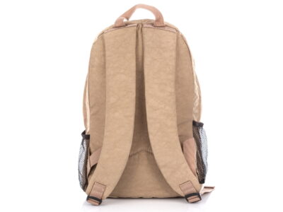 Duży materiałowy plecak turystyczny Bag Street beżowy - obrazek 4
