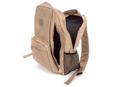 Duży materiałowy plecak turystyczny Bag Street beżowy - obrazek 10