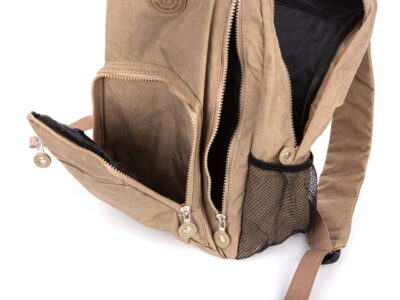 Duży materiałowy plecak turystyczny Bag Street beżowy - obrazek 9