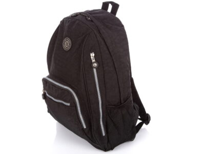 Duży materiałowy plecak turystyczny Bag Street czarny - obrazek 3