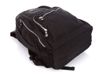 Duży materiałowy plecak turystyczny Bag Street czarny - obrazek 6