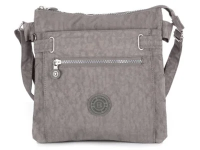 Lekka prostokątna torebka damska materiałowa Bag Street szara