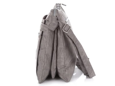 Lekka prostokątna torebka damska materiałowa Bag Street szara - obrazek 3