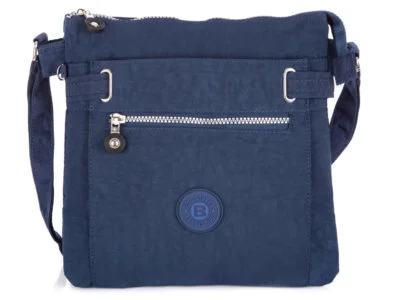 Lekka prostokątna torebka damska materiałowa Bag Street granatowa