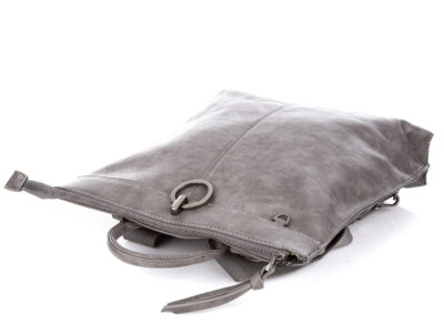 Modny plecak damski ze skóry ekologicznej szary Jennifer Jones - obrazek 7