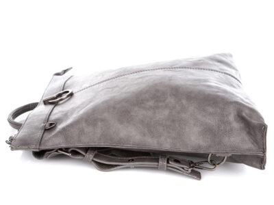 Modny plecak damski ze skóry ekologicznej szary Jennifer Jones - obrazek 5