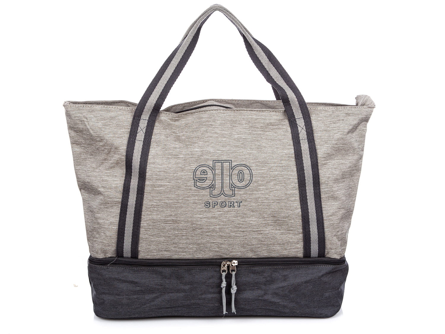 Duża sportowa torba na siłownię szara Jennifer Jones