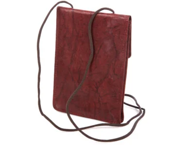 Saszetka paszportówka na szyję ciemno brązowa Bag Street - obrazek 2