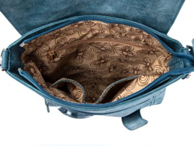 Turkusowa torebka damska na ramię Bag Street - obrazek 8