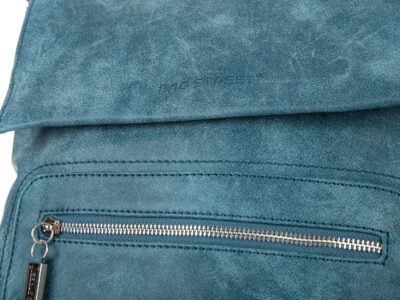 Niebieska torebka damska na ramię z klapką Bag Street - obrazek 7