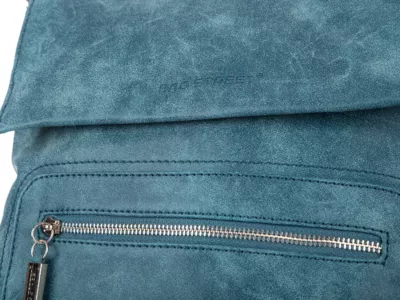 Niebieska torebka damska na ramię z klapką Bag Street - obrazek 7