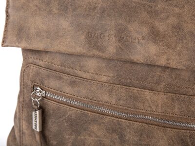 Brązowa listonoszka damska z klapką Bag Street - obrazek 8