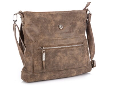 Brązowa listonoszka damska z klapką Bag Street - obrazek 3