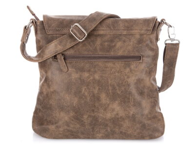 Brązowa listonoszka damska z klapką Bag Street - obrazek 4