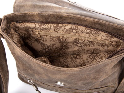 Brązowa listonoszka damska z klapką Bag Street - obrazek 10