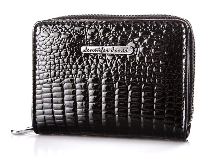 img_8931 Mały czarny portfel damski lakierowany Jennifer Jones