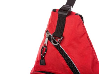 Trójkątny plecak na jedno ramię czerwony Bag Street - obrazek 9