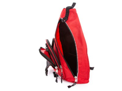 Trójkątny plecak na jedno ramię czerwony Bag Street - obrazek 7