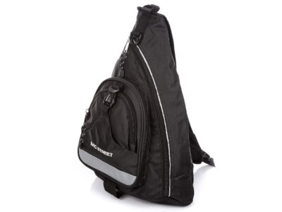 Trójkątny plecak na jedno ramię czarny Bag Street - obrazek 4