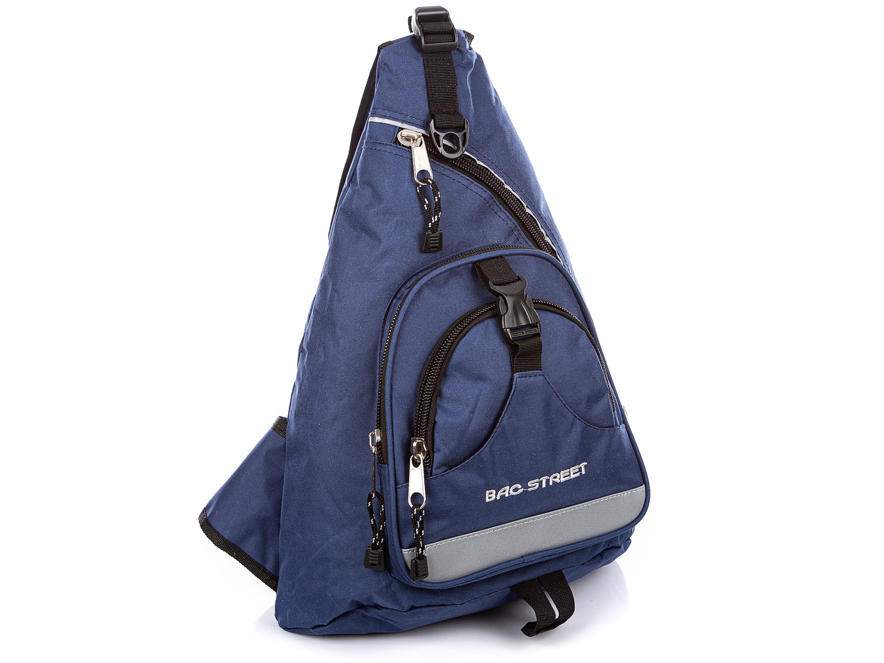 Trójkątny plecak na jedno ramię granatowy Bag Street - Ładne Torby.pl