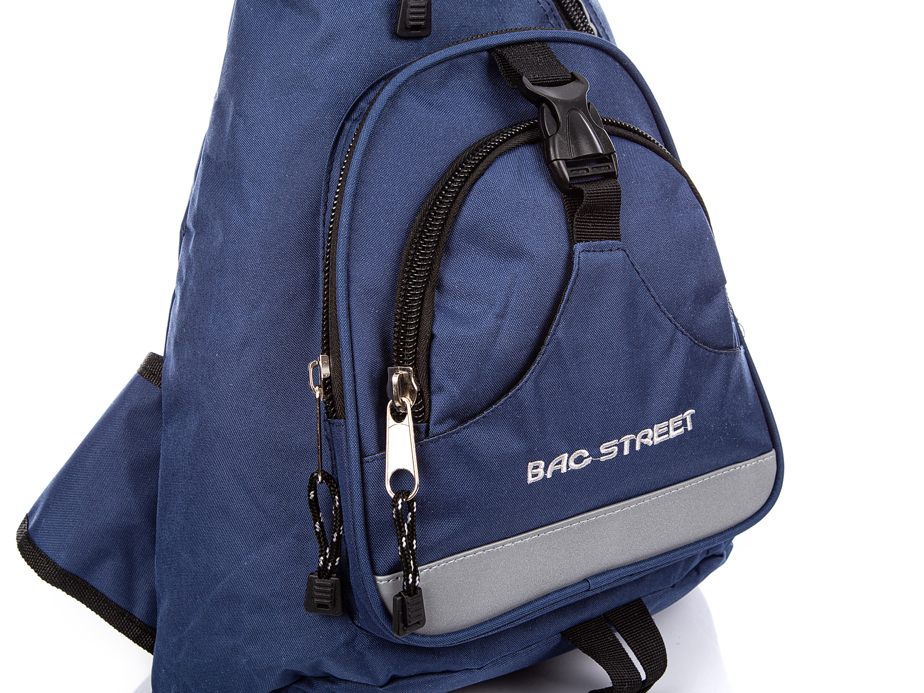 Trójkątny plecak na jedno ramię granatowy Bag Street - Ładne Torby.pl