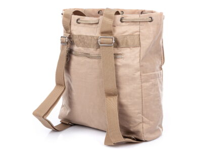 Torebka do ręki i plecak w jednym beżowa Bag Street - obrazek 3