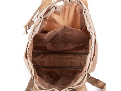 Torebka do ręki i plecak w jednym beżowa Bag Street - obrazek 8