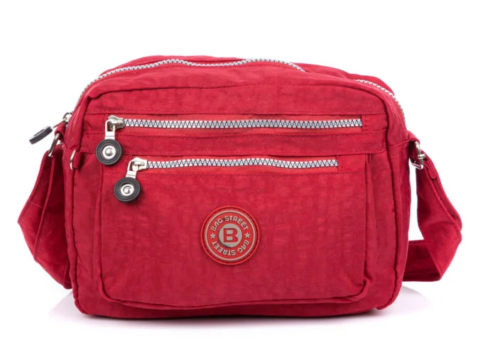 Lekka czerwona torebka turystyczna damska Bag Street