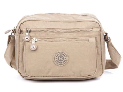 Beżowa nieduża torebka damska turystyczna Bag Street