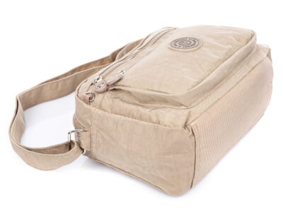 Beżowa nieduża torebka damska turystyczna Bag Street - obrazek 6