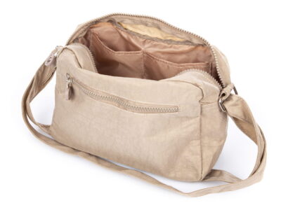 Beżowa nieduża torebka damska turystyczna Bag Street - obrazek 7