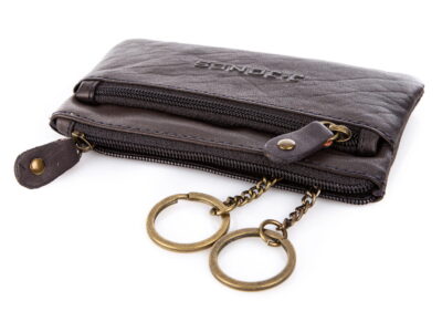 Pokrowiec na klucze skórzany czarny J Jones - obrazek 3