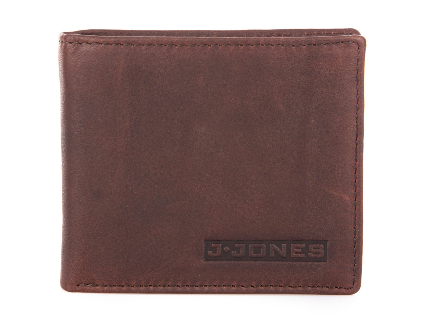 Poziomy portfel męski skórzany kasztanowy brąz