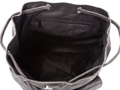 Skórzany plecak damski szary w stylu vintage SERGEJ - obrazek 13