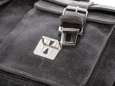 Skórzana torba męska A4 szara w stylu vintage SERGEJ - obrazek 12