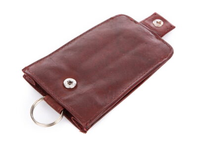 Skórzane etui na klucze wysuwane ciemny brąz Bag Street - obrazek 5