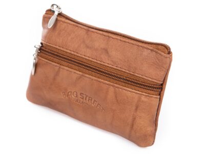 Saszetka skórzana na klucze jasny brąz Bag Street - obrazek 3